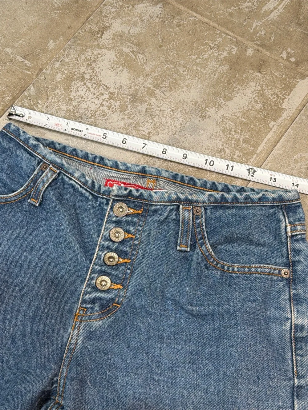 No Excuses Sexy Jeans Wear Bootcut Button Up Size 7/8 Cotton Jeans